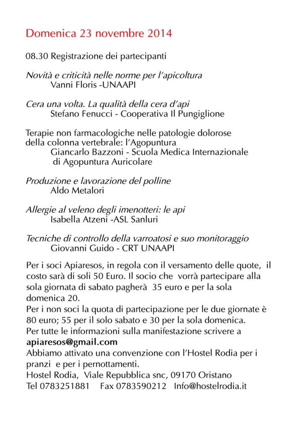 Congresso degli Apicoltori della Sardegna - Programma_003