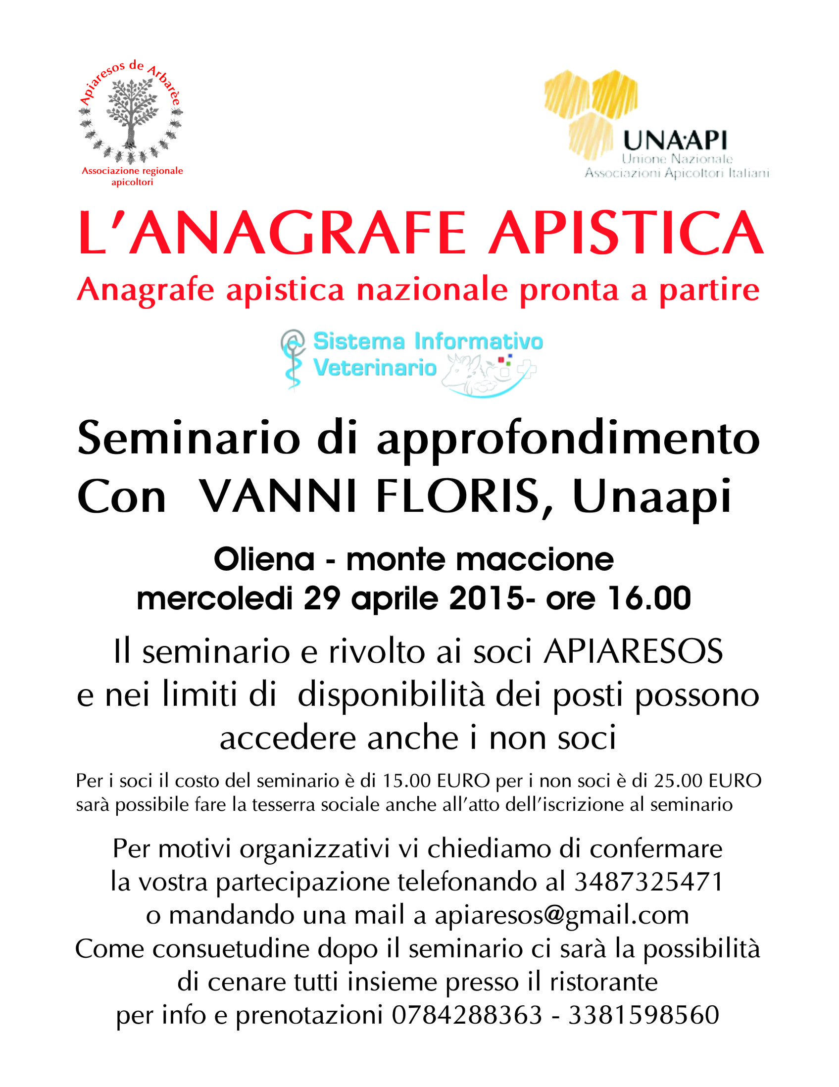 Anagrafe Apistica a Oliena